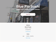 Tablet Screenshot of bluefinsushichicago.com